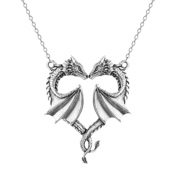 Fogun Pendant Necklaces Jewelry Dragon Pendant Necklaces Chain Choker Necklaces Birthday Gifts Dragon Necklaces Alloy