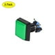 thumbnail image 1 of Juego de botón pulsador 50x50 cuadrado 12V interruptor pulsador iluminado LED con microinterruptor para arcade de video verde 5 piezas, 1 of 5