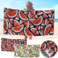 thumbnail image 1 of Toalla de playa de microfibra 30x60 pulgadas - Toalla de secado rápido a prueba de arena para playa, piscina y viajes - Toalla de baño ultra suave y compacta, 1 of 7