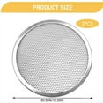 thumbnail image 3 of WQNZMADO 3Pcs Pizza Screen 12 Inch Restaurant-Grade Pizza Rack with Seamless Edge Round Pizza Baking Pan Baking Tool, 3 of 4