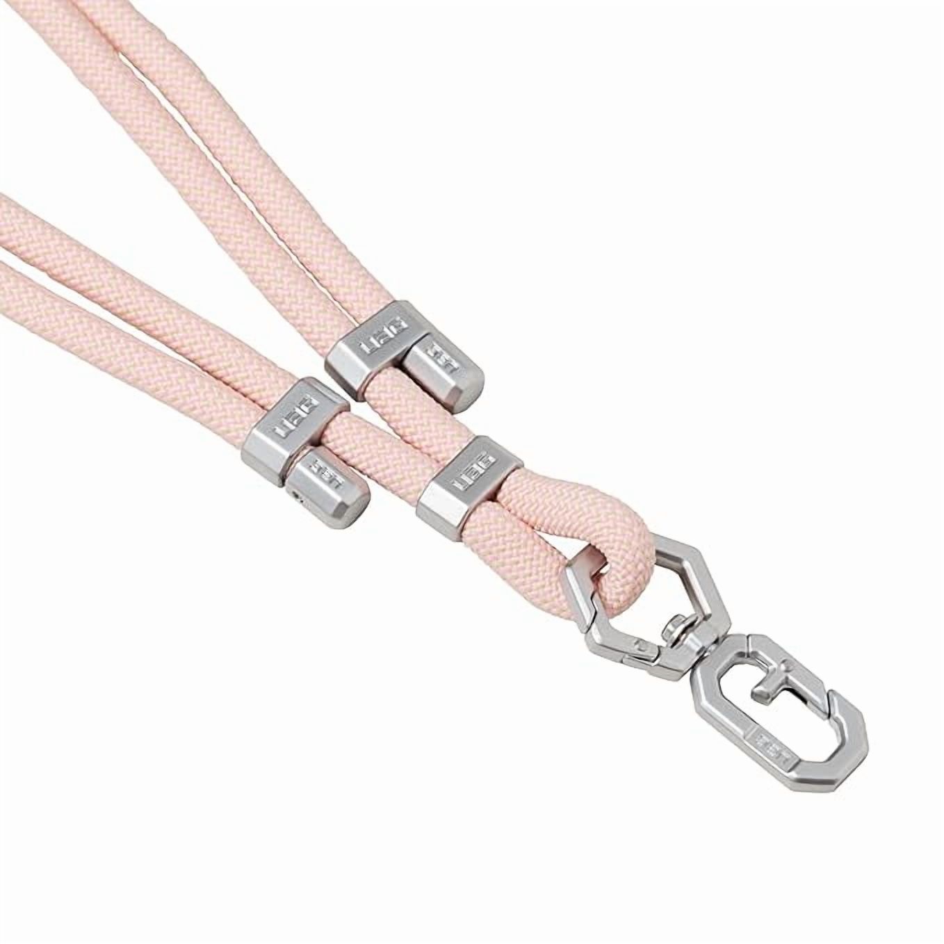 UAG Phone Lanyard Wrist Strap 7mm Adjustable Paracord Wrist Tethers Lanyard for iPhone Cases Civilian Rose Quartz