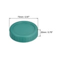 thumbnail image 2 of Mason Jar Lids, 10 pack Plastic Storage Lids with 10pcs Silicone Ring, Regular Mouth (Green), 2 of 6