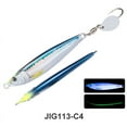 thumbnail image 4 of 4PCS Metal UV Simulation Lure with Jig Hooks 40g 3D Printed Artificial Wobbler Hard Bait For Tuna Mahi Marlin, 4 of 6