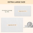 thumbnail image 3 of Yolife 32"x20" Diatomite Bath Mat, Super Absorbent Quick-Dry Bathroom Rug, Non-Slip Natural Diatomaceous Earth Mat for Shower, Kitchen, Entryway, Easy to Clean,White, 3 of 8