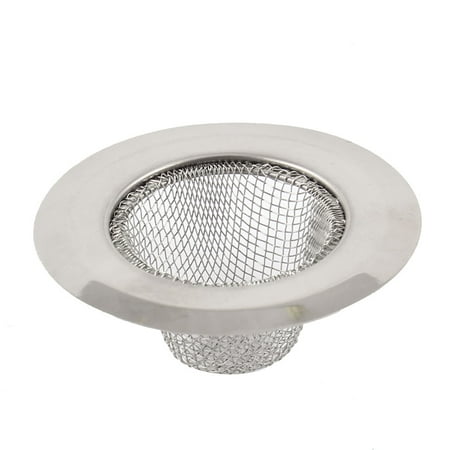 Bathroom Round Design Silver Tone Stainless Steel Basin Sink