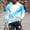 Blue, variant on KeShDi Long Sleeve Shirts for Men Men Gradation Casual Round Neck Long Sleeve Pullover Printed T-Shirt Blouse Light Blue L
