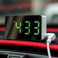 thumbnail image 4 of serony LED Digital Clock USB Rechargeable Tabletop Time Date Temperature Display Alarm Electronic Decorations Clocks Living Room Red, 4 of 8