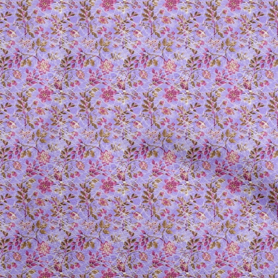 oneOone Cotton Jersey Violet Fabric Batik Dress Material Fabric Print Fabric By The Yard 58 Inch Wide