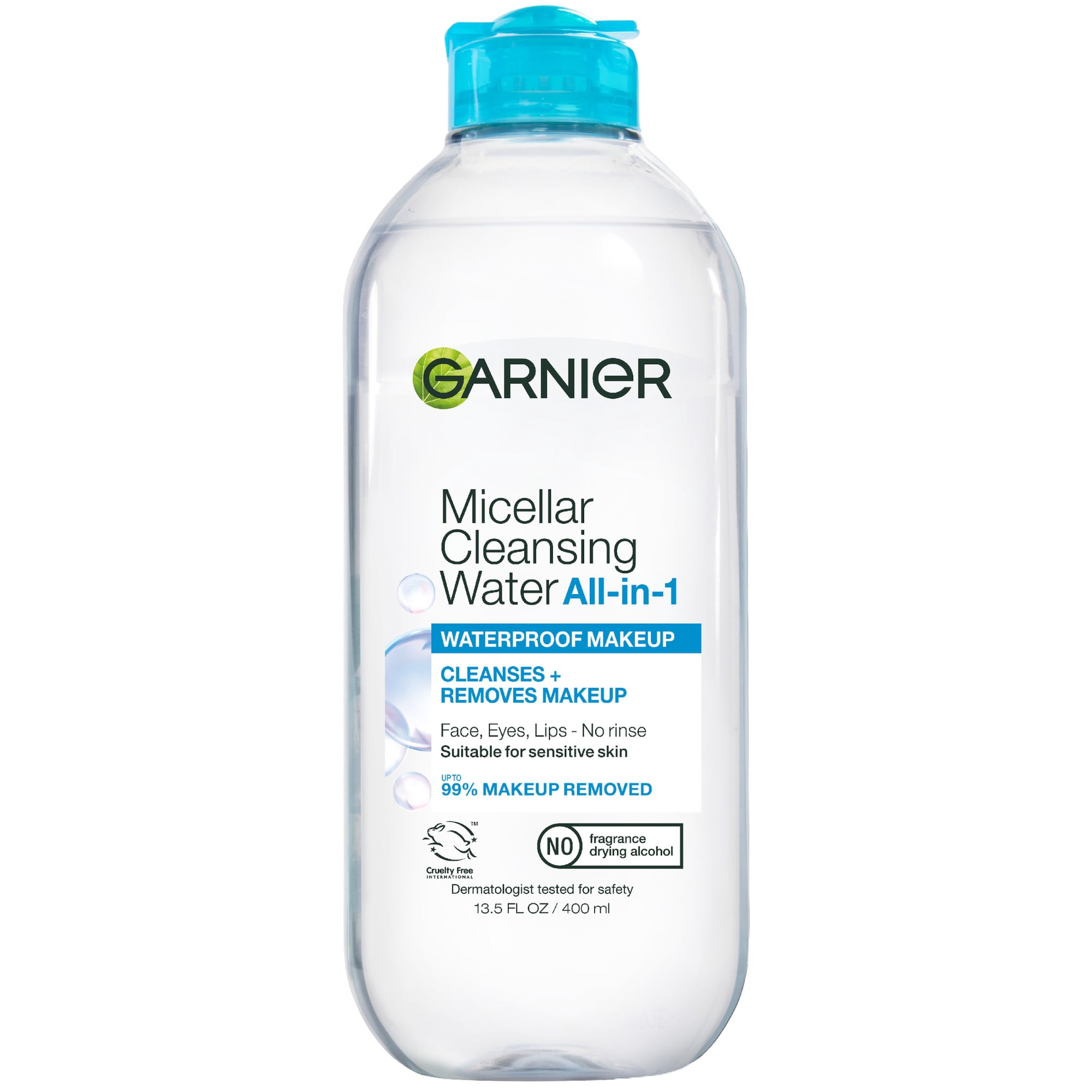 Garnier SkinActive Micellar Cleansing Water All in 1 Waterproof Makeup Remover, Face Cleanser, 13.5 fl oz