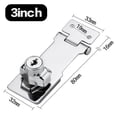 thumbnail image 1 of Heavy Duty Locking Hasp And Staple With Keys Padlock Cupboard Shed Garage Lock, 1 of 9