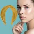 thumbnail image 6 of Unique Bargains 1 Pc Fashion Cross Wide Headbands for Women Yellow, 6 of 6