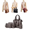thumbnail image 1 of 4 unids/set bolso de hombro de moda Colcomx gris, 1 of 8
