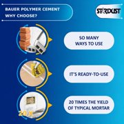 Bauer Instant Polymer Cement for Concrete, Stone, Tile & Brick, White