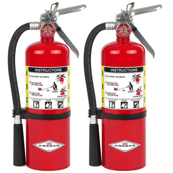 Extintor Amerex B500, paquete de 2 unidades, 2A:10B:C, 2,27 kg ABC