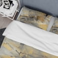 thumbnail image 4 of Designart "Beyond The Canvas Yellow and Grey II" Abstract Painting Bedding Covert Set - Modern Yellow Abstract Bed Set With 1 Sham, 4 of 6