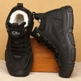 thumbnail image 4 of YAZI Mens Snow Boots Winter Boots Fur Lined Anti-Slip Warm Hiking Boots Outdoor Shoes, 4 of 9