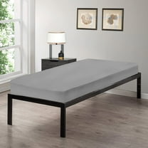 Gilbin Breathable Luxurious T180 Thread Count Cotton Cot Size 30" x 75" Fitted Sheet, Grey