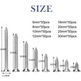 thumbnail image 2 of Professional Woodworking Screws, Countersunk Head Design 304 Stainless Steel Self Tapping Screws for Rust-Free Projects, Smooth Edges for Clean Installations, 2 of 5
