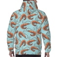 thumbnail image 5 of Hoodies for Men - Shrimp No.9066 Long Sleeve Comfrt Men'S Fashion Hoodies & Sweatshirts, Sweatshirts for Men Hoodies Pullover Clothing Clothes with Pouch, 5 of 7