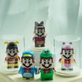 thumbnail image 2 of Bloques de construcción de modelos Super Mario Brother, figuras de acción, juego de aventuras de anime, juguete para niños, regalo compatible con 71369, 2 of 5