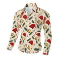 thumbnail image 5 of BLTIBY Christmas Shirt for Men Button Down Long Sleeve Lapel Shirts Cats Printed Casual Holiday Beach Shirts Top Multicolor 23 S, 5 of 8
