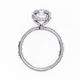 thumbnail image 4 of 2.56CT Emerald Cut Lab Grown Diamond With White Gold Engagement Ring, Hidden Halo Ring, IGI Certified Ring, 4 Prong Solitaire Ring For Women, 4 of 5