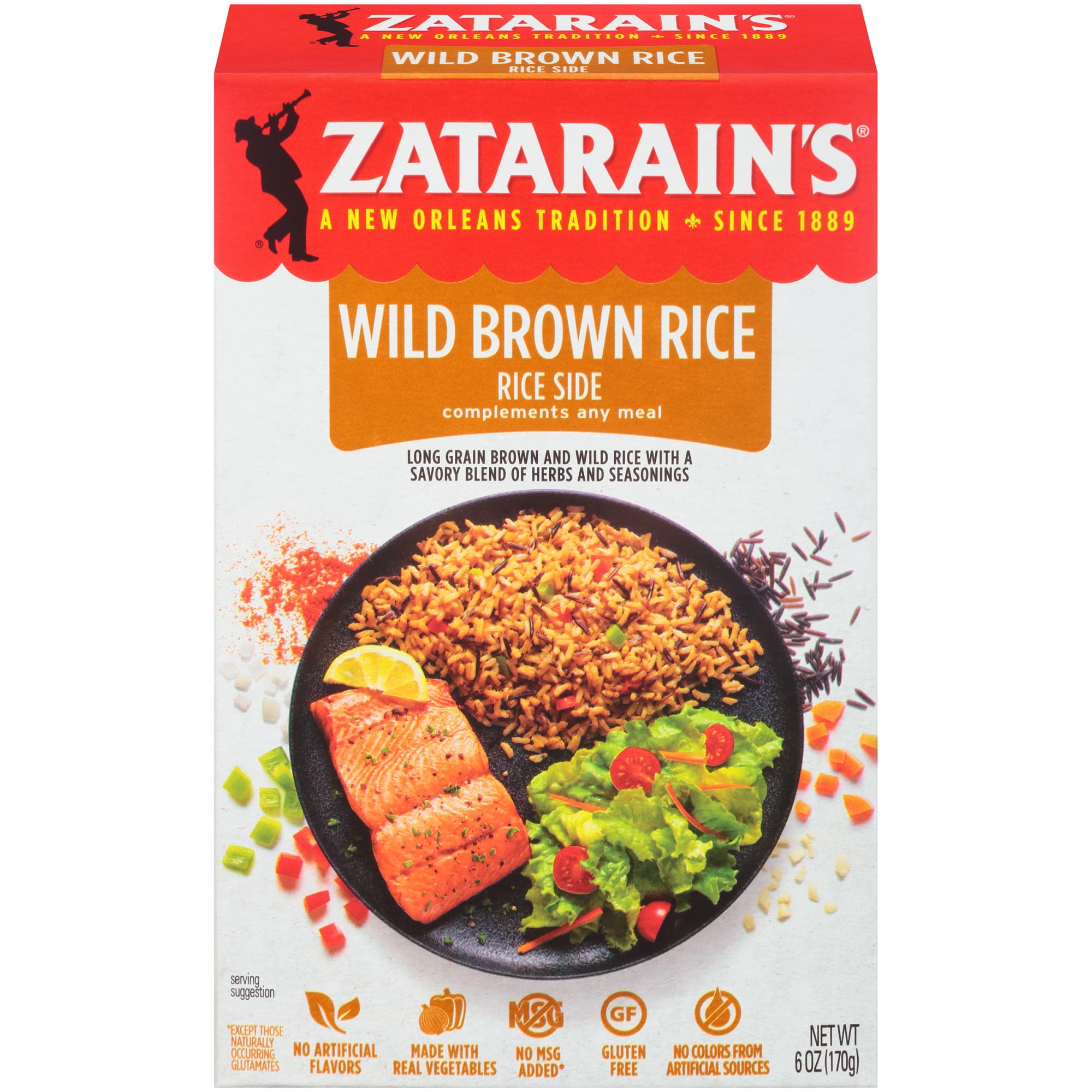 Zatarain's Wild Brown Rice Mix, 6 oz