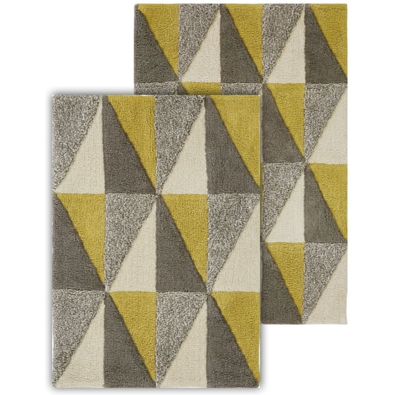 Chesapeake Angle New Willow 2pc Bath Set (24"x40" & 21"x34")