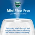 thumbnail image 2 of Vicks Mini humidificador de niebla fría sin filtro, habitación pequeña, control de niebla variable, funciona con Vicks VapoPads, 2 of 5