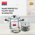 thumbnail image 2 of Prestige PRID6 Cooker, 5Plates + 1 Mini Idli Plate, SILVER - Total 6 Plates, 2 of 9