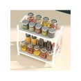 thumbnail image 3 of 1PCS Countertop Storage Rack, 2-Tier Kitchen Counter Shelf, Desktop Organizer Shelf For Kitchen,Metal Kitchen Table Organizer,White, 3 of 5