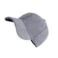 thumbnail image 2 of Sonducket El sombrero vintage de pana sólida se ajusta a un estilo único que ofrece protección solar gorra de béisbol para viajes al aire Sombreros Gris, 2 of 6