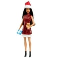 thumbnail image 6 of Barbie Santa Doll Brunette Brown Hair, 6 of 6
