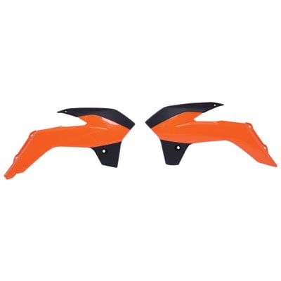 Acerbis Radiator Scoops Orange Black for KTM 85 SX 2019 