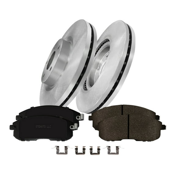 Set of 6 Front Disc Brake Rotors-Ceramic Brake Pad kit For 2007-2013 Nissan Altima