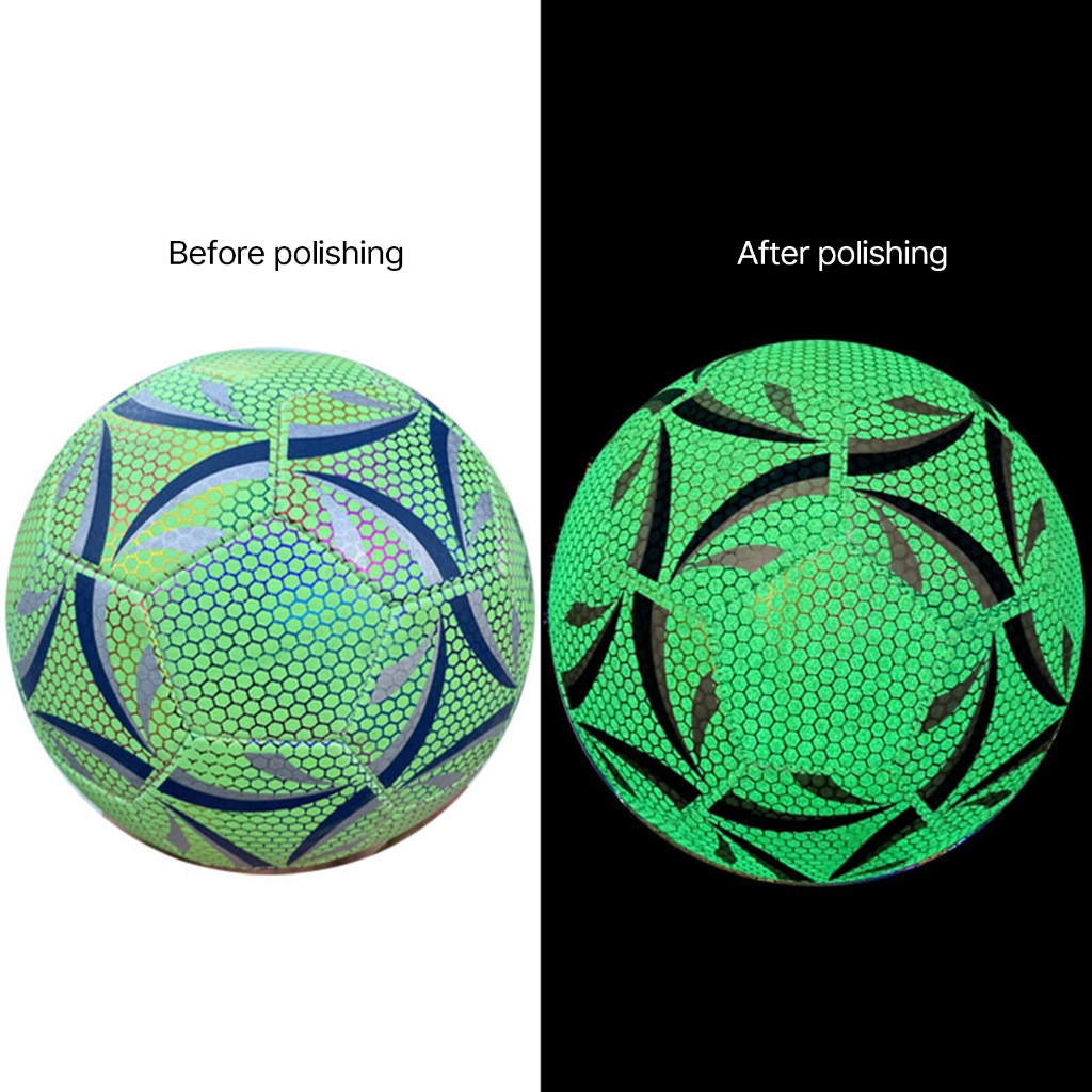 ANXPTIME Luminous Soccer Ball Light Up Reflective Football for Night Games & Training
