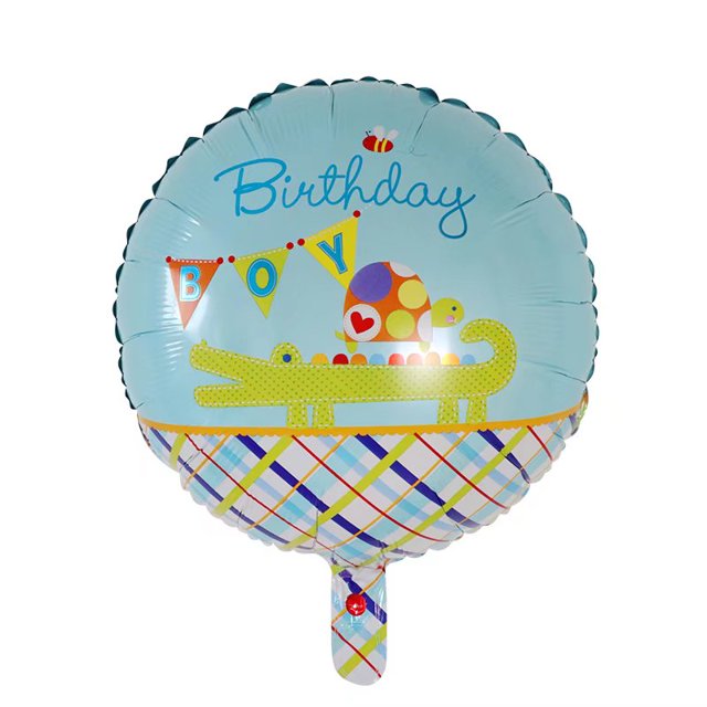 5/10 piezas de globos de helio de papel de aluminio de 18 pulgadas con texto "Feliz cumpleaños", decoración de cumpleaños, decoración de fiestas navideñas, globos, juguetes para niños