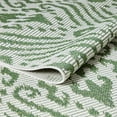 thumbnail image 2 of Loomaknoti Breyleigh Calitrah 6' x 9' Green Ikat Indoor/Outdoor Area Rug, 2 of 9