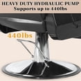 thumbnail image 7 of Heavy Duty Barber Chair, Hydraulic Recline Hair Chair for Barbershop, All Purpose Styling Chair for Beauty Shampoo Tattoo Pedicure,360 Degree Swivel, Height Adjustable, Removable Headrest, 7 of 7