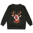 thumbnail image 4 of MIASHUI Chandail à Capuchon et Chandails en Molleton pour Filles Automne Hiver Imprimé de Noël Col Rond Manches Longues Décontracté Sans Capuche pour Filles, 4 of 4