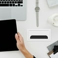 thumbnail image 4 of COOPHYA Desk Grommet Box White Abs 4Pcs With Dust Prevention For Office Work, 4 of 7