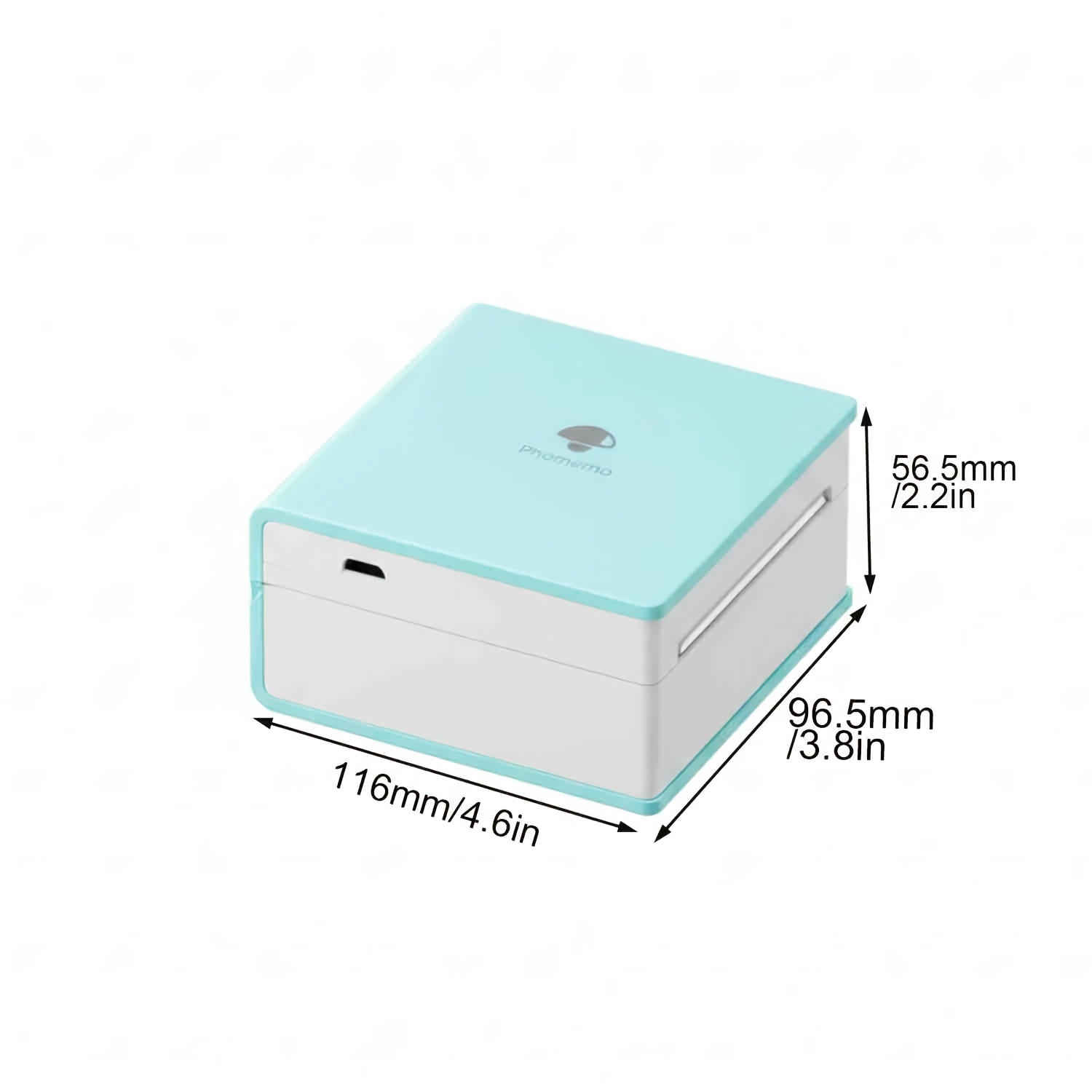 Mini Printer M02S Wireless Thermal Printer for Journaling DIY Crafts Scrapbooking with 3 Paper Rolls Pocket Sticker Photo Printer for Smartphones Tablets