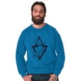 thumbnail image 5 of Triangle Whale Symbolic Spirit Animal Sweatshirt for Men or Women Brisco Brands 3X, 5 of 6