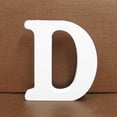 thumbnail image 1 of 8cm White Party Decor Scene Layout Photo Photography Props Wooden Alphabet ABC Blocks Home Christmas Decoration A-Z Letters D, 1 of 8