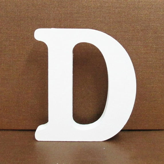 8cm White Party Decor Scene Layout Photo Photography Props Wooden Alphabet ABC Blocks Home Christmas Decoration A-Z Letters D