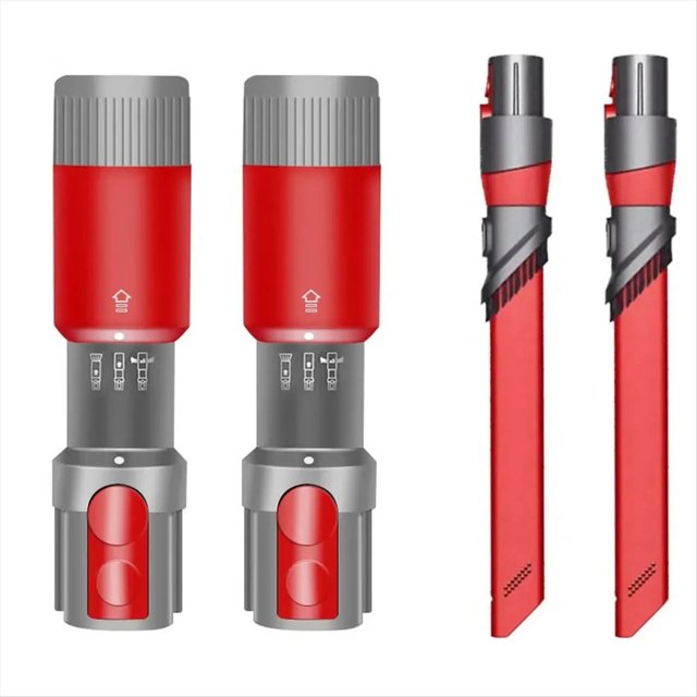 Para V7 / V8 / V10 / V11 / V12 Detect Slim / V15 Detect / Awkward Space Grietas Tool Brush Pieza de Aspiradora, 4 Piezas