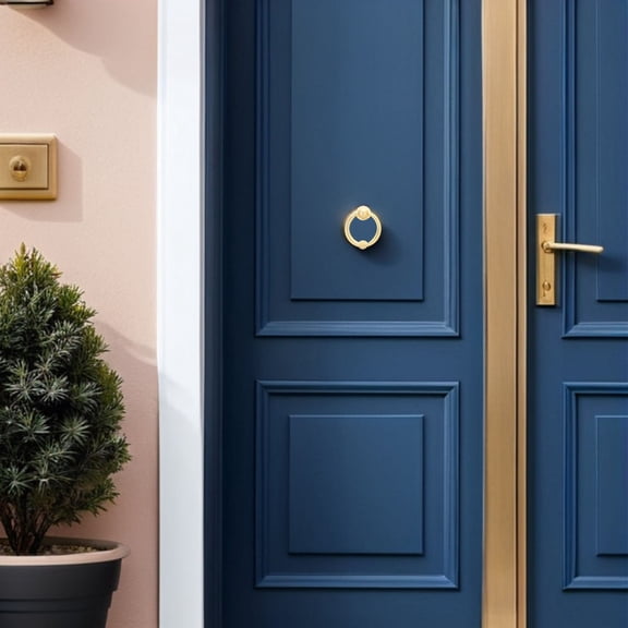 OUNONA Golden Alloy Door Chic Design Decorative Hardware for Residential Doors