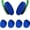Blue, variant on MODANU 2 Pairs Headphone Earpad Covers Headphone Sweat Covers Washable and Stretchable Ear Pads Protectors for Gym Libraries, Studying Gaming (Fit 9-11 cm, Black)