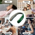 thumbnail image 2 of Ventilador portátil USB de 2400mAh, sin aspas, manos libres, 3 velocidades, inteligente, refrigeración de verano, carga tipo C, silencioso para interiores y exteriores Fivean unisex, 2 of 2