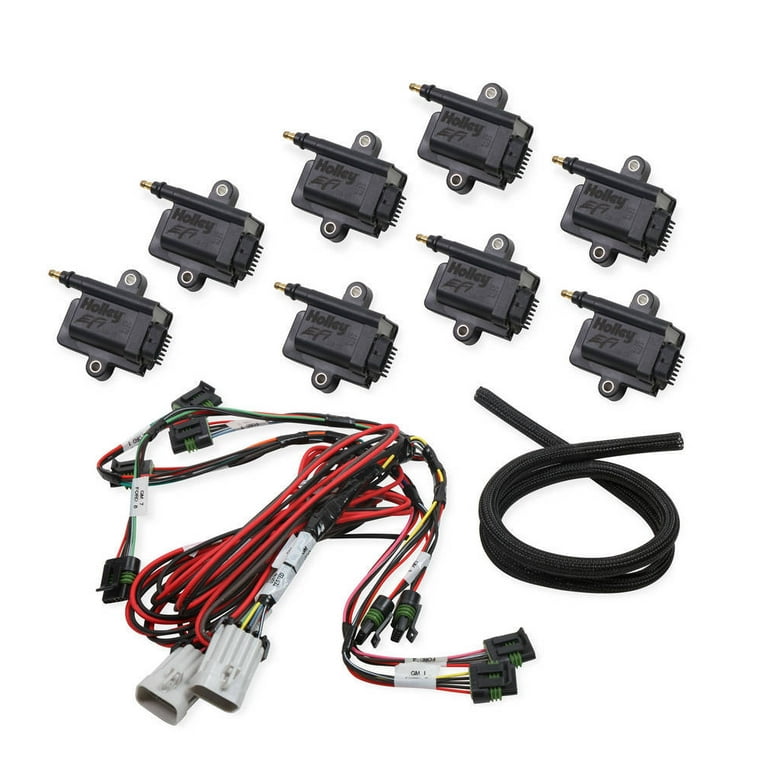 Holley Coil-Near-Plug Smart Coil Kit - V8 Big Wire Holley Coil-Near-Plug Smart Coil Kit - V8 Big Wire